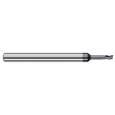 Miniature End Mill - 3 Flute - Square, 0.0170, Material - Machining: Carbide